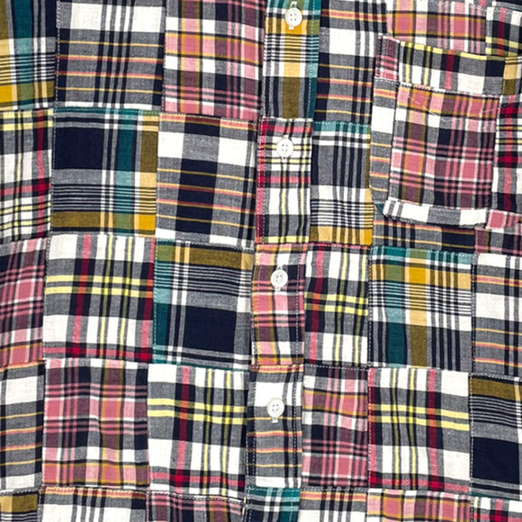 A BATHING APE PIRATE STORE PLAID BUTTON DOWN SHIRT - Picture 5 of 9